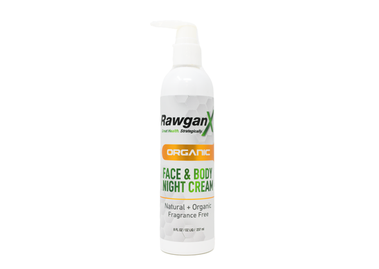 RawganX Face & Body Night Cream - 8 oz